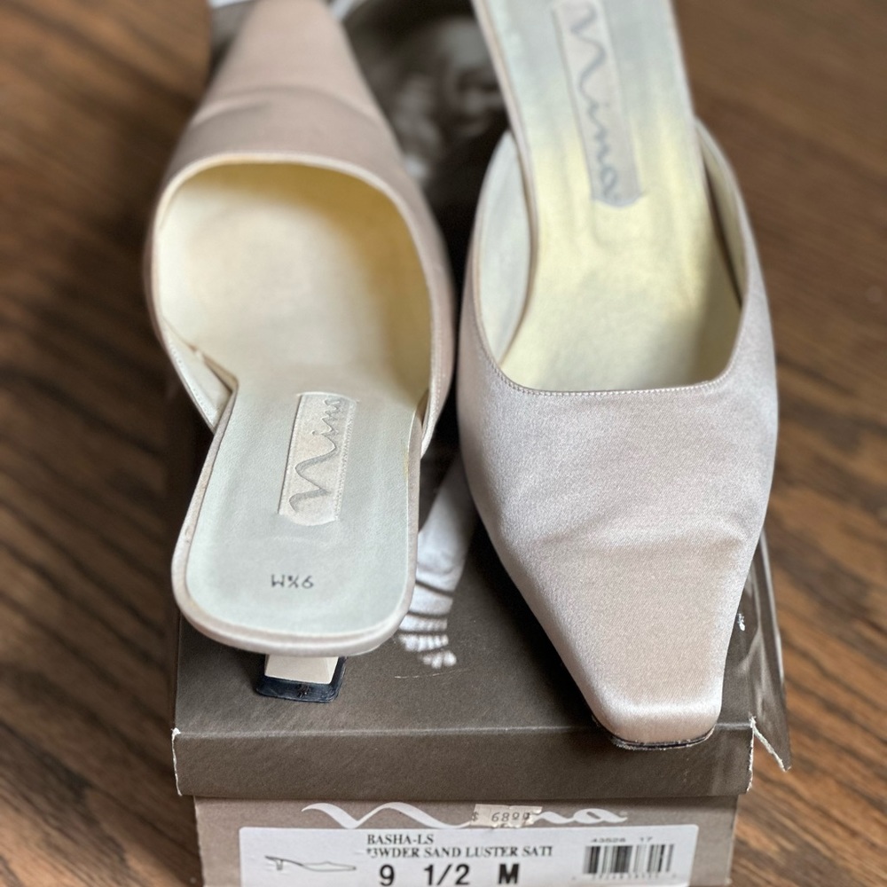 Nina Satin Shoes 9.5 with Original Box